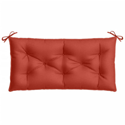 Tuinbankkussens 2 st 100x50x7 cm stof gemêleerd rood - AllerleiShop