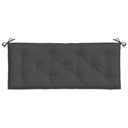 Tuinbankkussens 2 st 120x50x7 cm stof gemêleerd antracietkleur - AllerleiShop