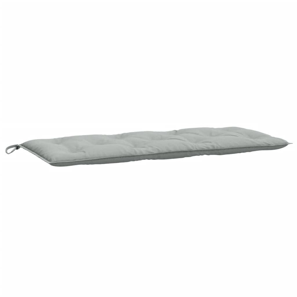 Tuinbankkussens 2 st 120x50x7 cm stof gemêleerd lichtgrijs - AllerleiShop