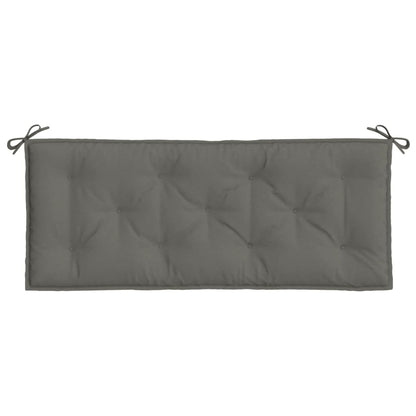 Tuinbankkussens 2 st 120x50x7 cm stof gemêleerd donkergrijs - AllerleiShop