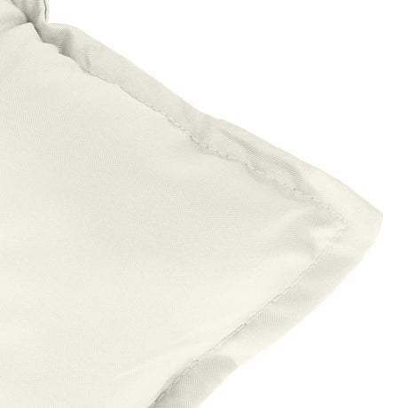Tuinbankkussens 2 st 120x50x7 cm stof gemêleerd crèmekleurig - AllerleiShop