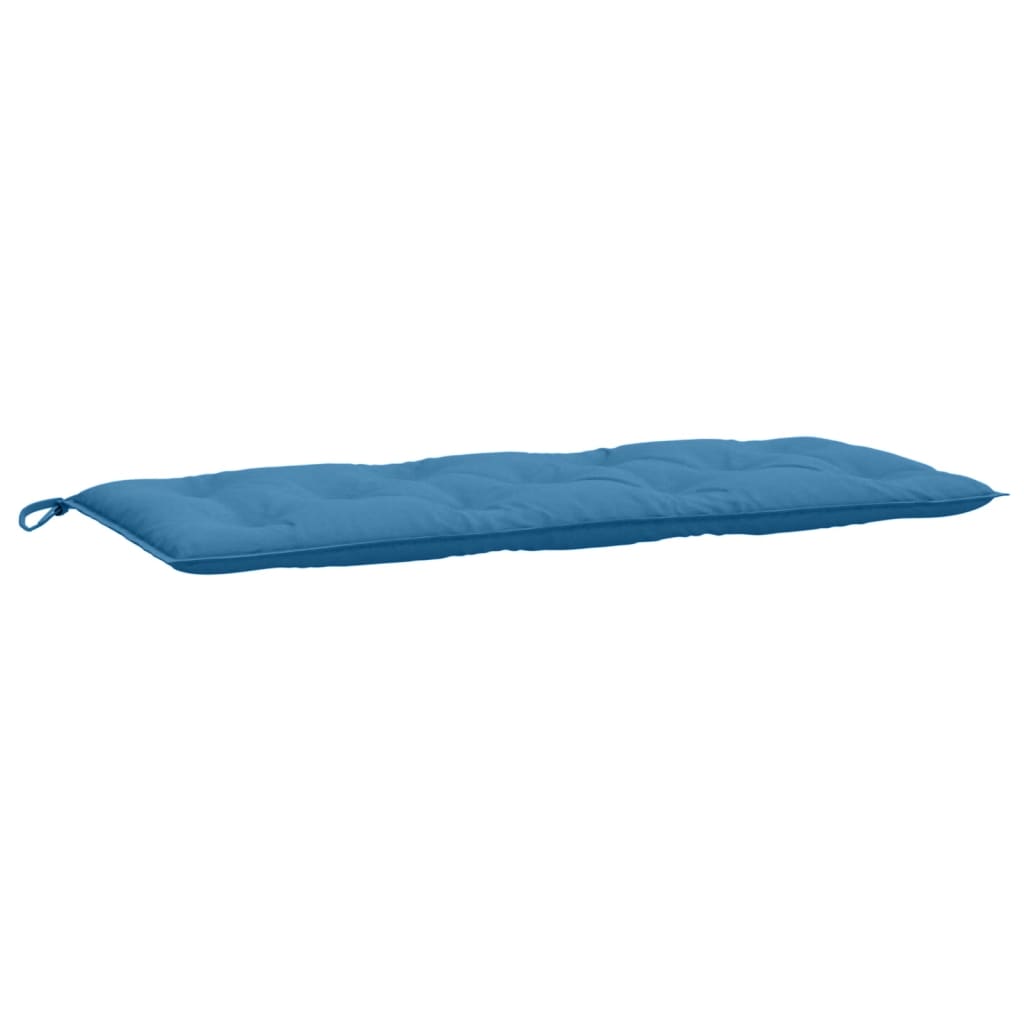 Tuinbankkussens 2 st 120x50x7 cm stof gemêleerd blauw - AllerleiShop