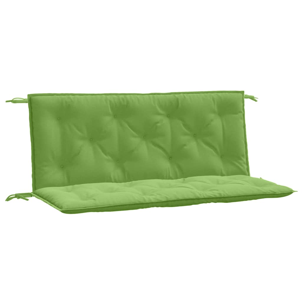 Tuinbankkussens 2 st 120x50x7 cm stof gemêleerd groen - AllerleiShop