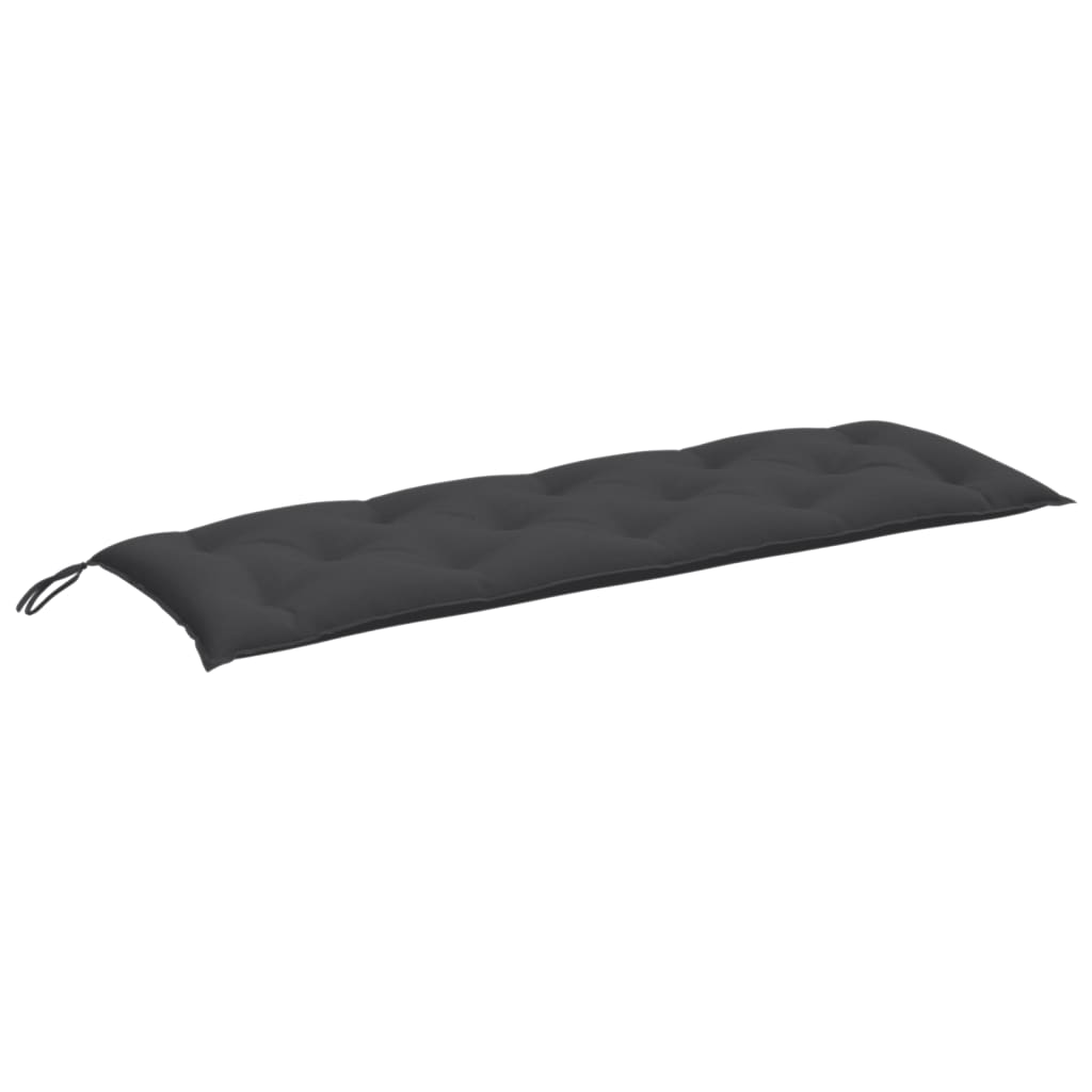 Tuinbankkussens 2 st 150x50x7 cm stof gemêleerd antracietkleur - AllerleiShop