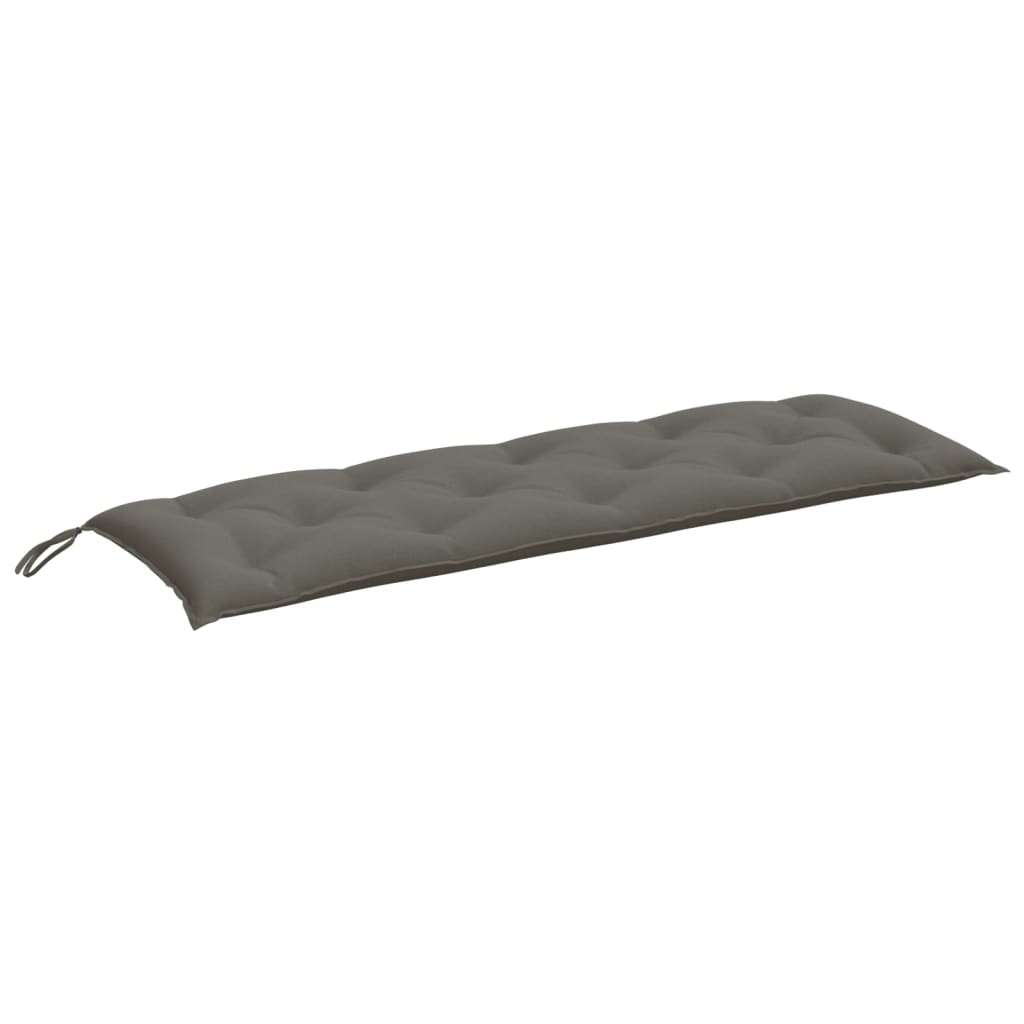 Tuinbankkussens 2 st 150x50x7 cm stof gemêleerd donkergrijs - AllerleiShop