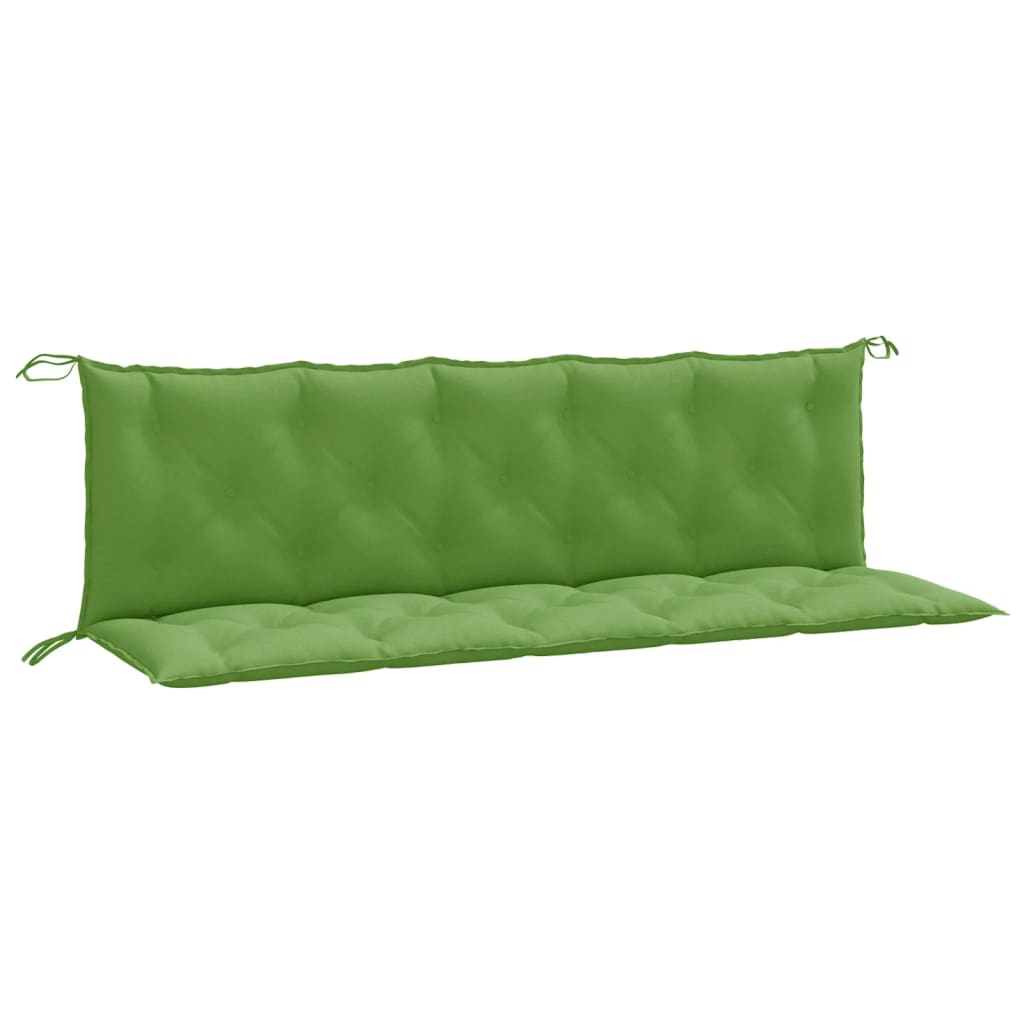 Tuinbankkussens 2 st 180x50x7 cm stof gemêleerd groen - AllerleiShop