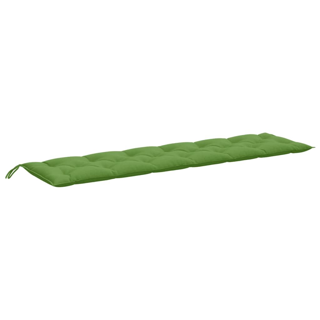 Tuinbankkussens 2 st 200x50x7 cm stof gemêleerd groen - AllerleiShop