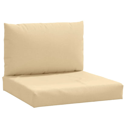 Palletkussens 2 st stof gemêleerd beige - AllerleiShop