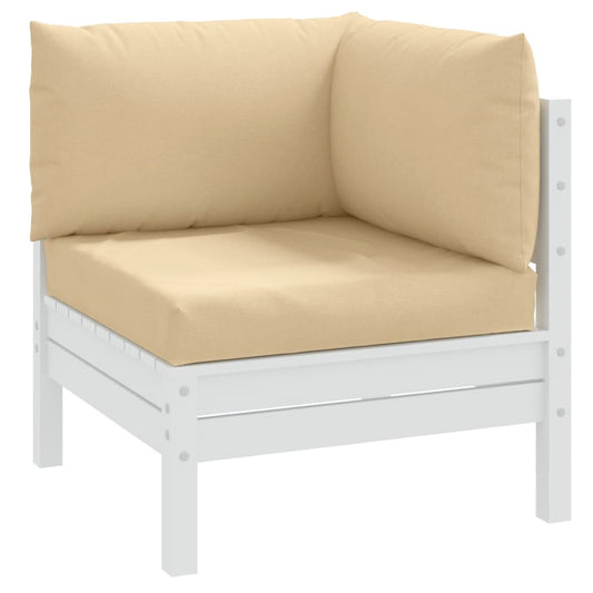 Palletkussens 3 st stof gemêleerd beige - AllerleiShop