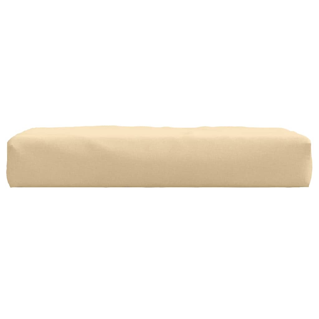 Palletkussen 60x60x10 cm stof gemêleerd beige - AllerleiShop