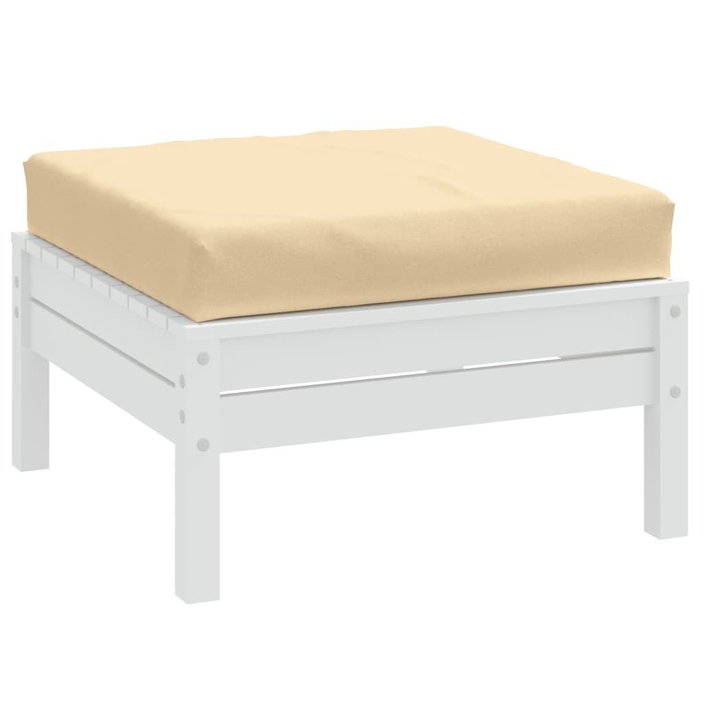 Palletkussen 60x60x10 cm stof gemêleerd beige - AllerleiShop