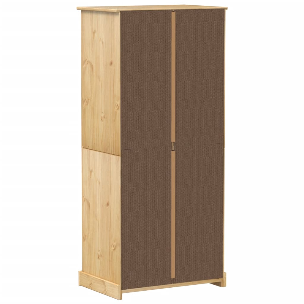 Kledingkast Corona 76x50x170 cm massief grenenhout - AllerleiShop