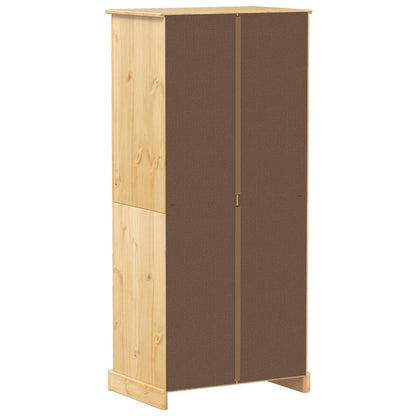 Kledingkast Corona 76x50x170 cm massief grenenhout - AllerleiShop