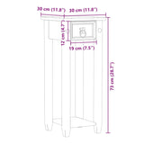 Plantenstandaard Corona 30x30x73 cm massief grenenhout