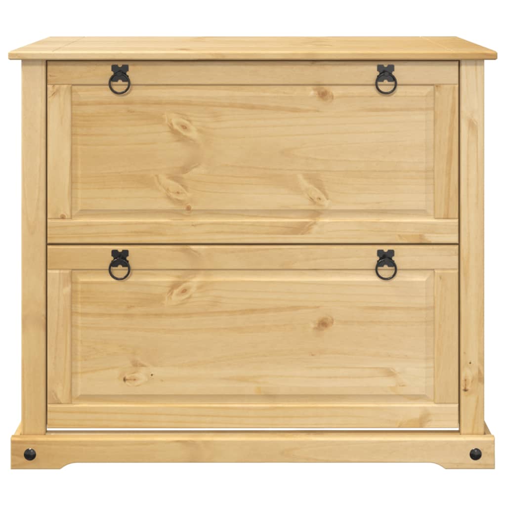 Schoenenkast Corona 99x32x85 cm massief grenenhout - AllerleiShop