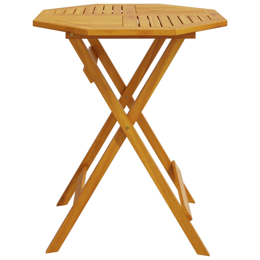 Tuintafel inklapbaar Ø60x75 cm massief acaciahout - AllerleiShop