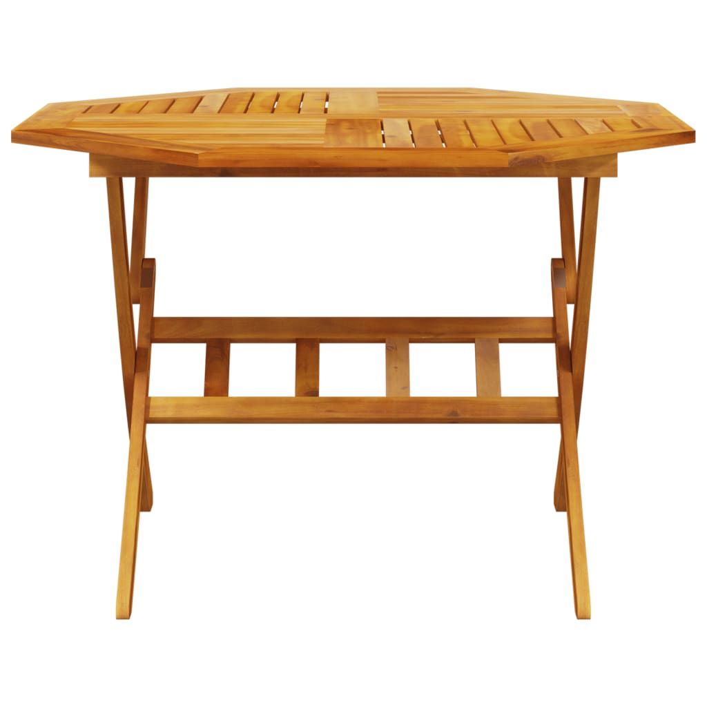 Tuintafel inklapbaar Ø110x75 cm massief acaciahout - AllerleiShop