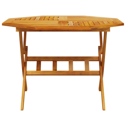 Tuintafel inklapbaar Ø110x75 cm massief acaciahout - AllerleiShop