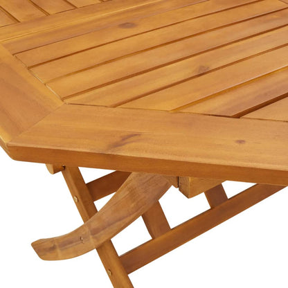 Tuintafel inklapbaar Ø110x75 cm massief acaciahout - AllerleiShop