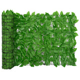 Balkonscherm met groene bladeren 200x75 cm - AllerleiShop