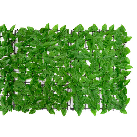 Balkonscherm met groene bladeren 200x75 cm - AllerleiShop