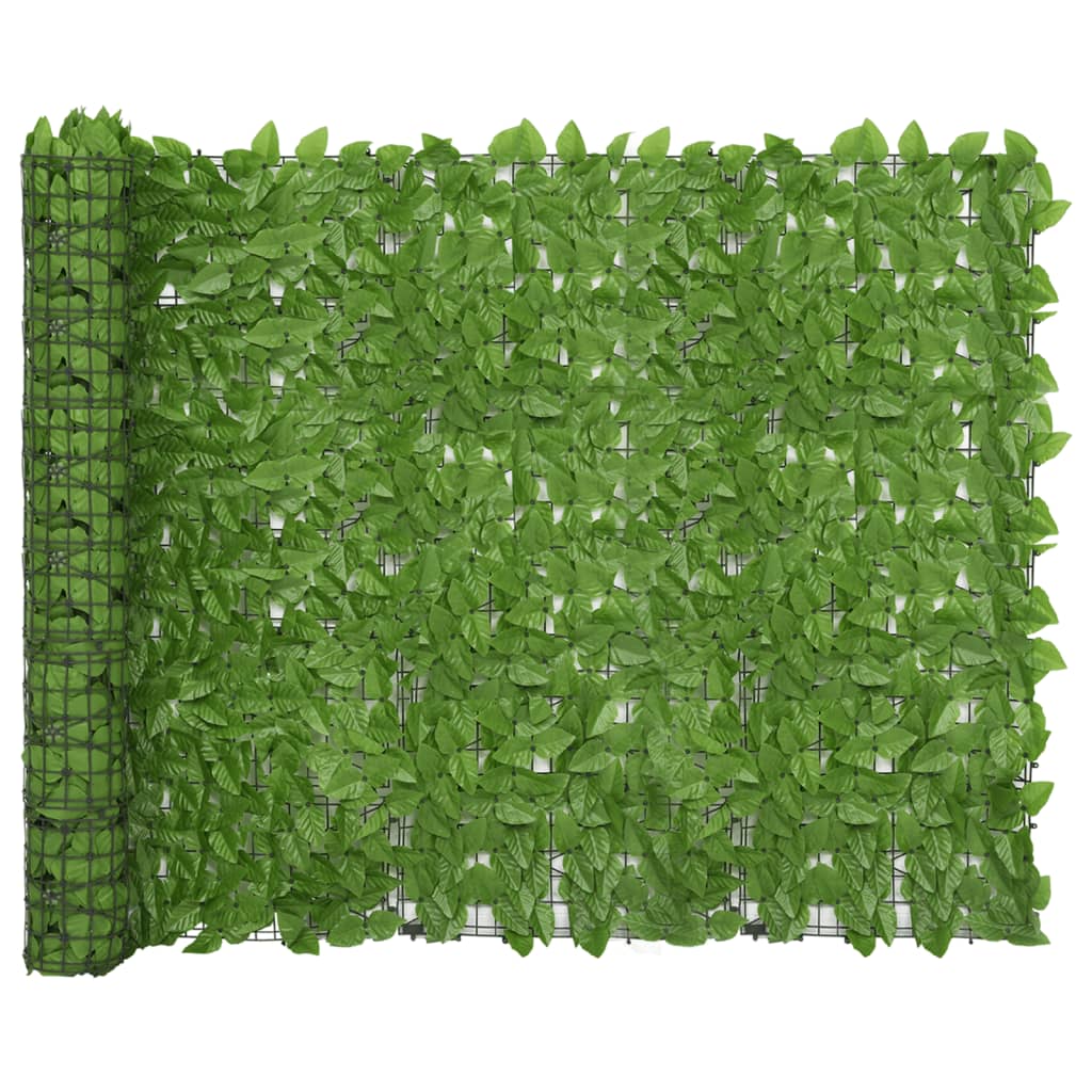 Balkonscherm met groene bladeren 300x150 cm - AllerleiShop