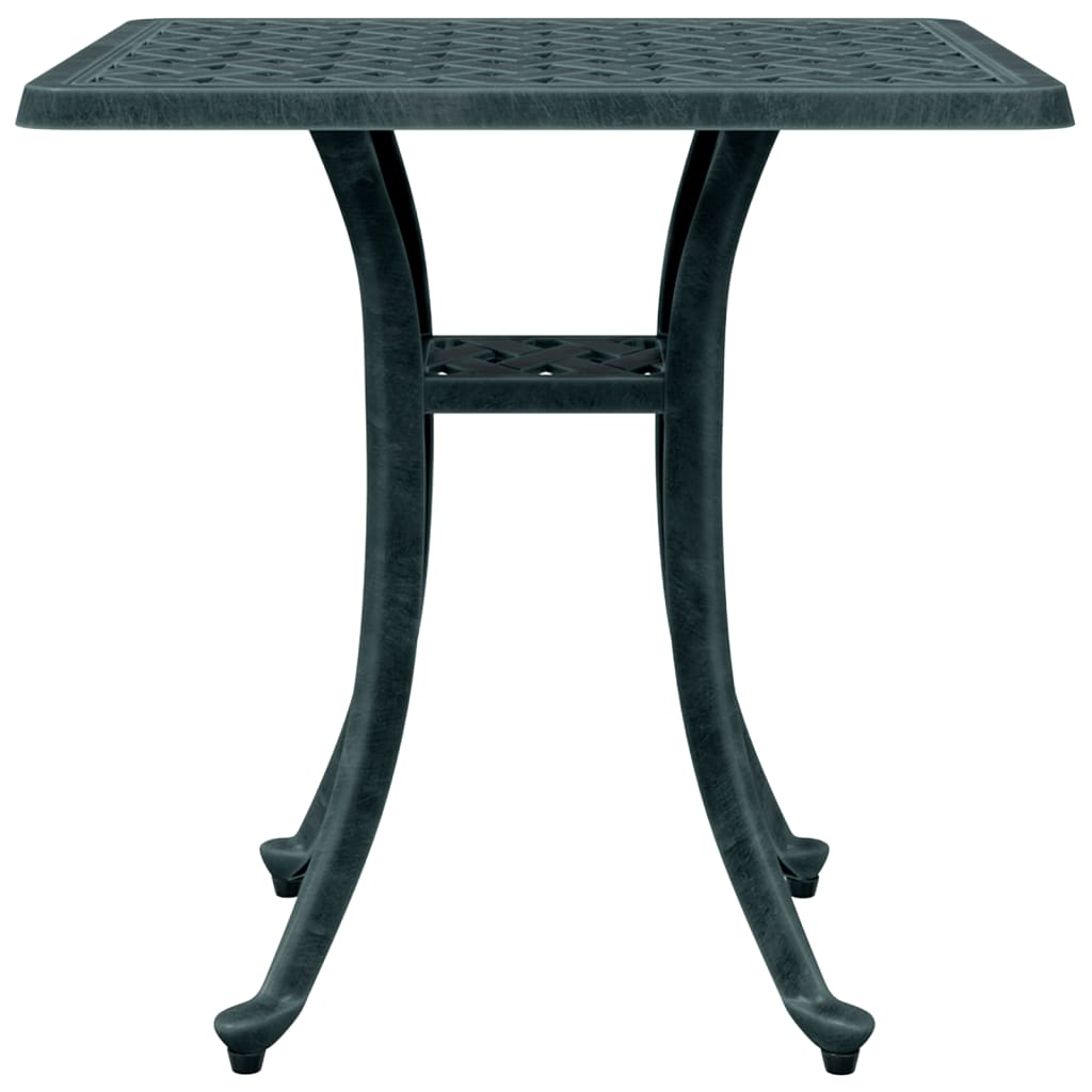 Tuintafel 53x53x53 cm gietaluminium groen - AllerleiShop