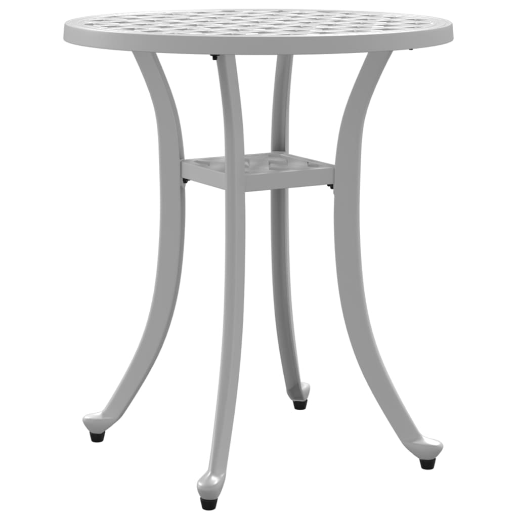 Tuintafel Ø 48x53 cm gietaluminium wit - AllerleiShop