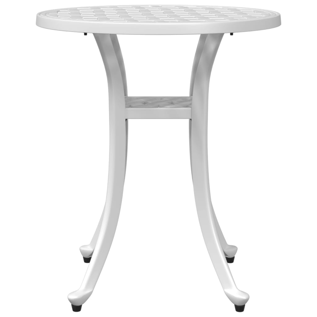 Tuintafel Ø 48x53 cm gietaluminium wit - AllerleiShop