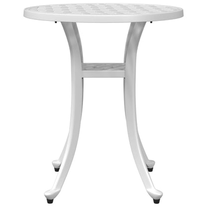 Tuintafel Ø 48x53 cm gietaluminium wit - AllerleiShop