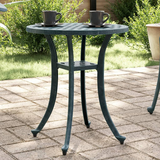 Tuintafel Ø 48x53 cm gietaluminium groen - AllerleiShop