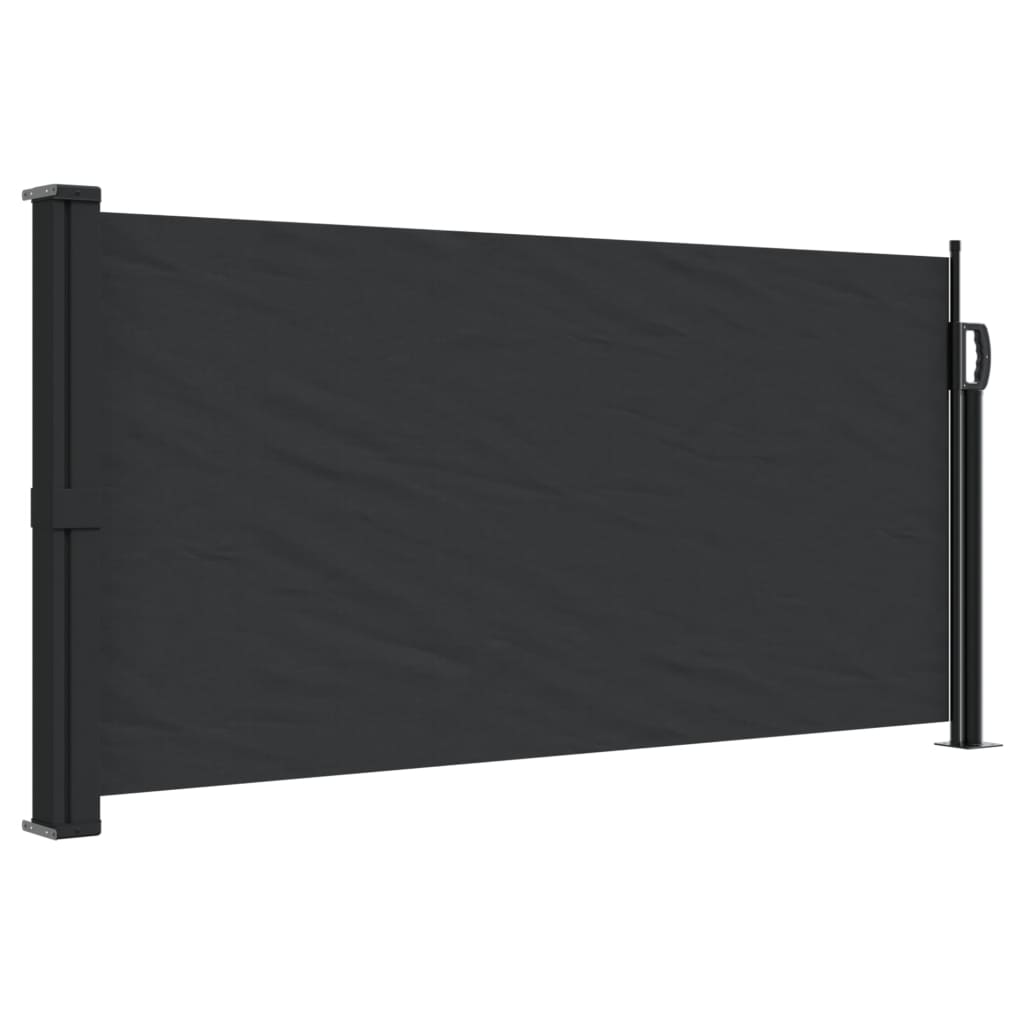 Windscherm uittrekbaar 100x300 cm zwart - AllerleiShop