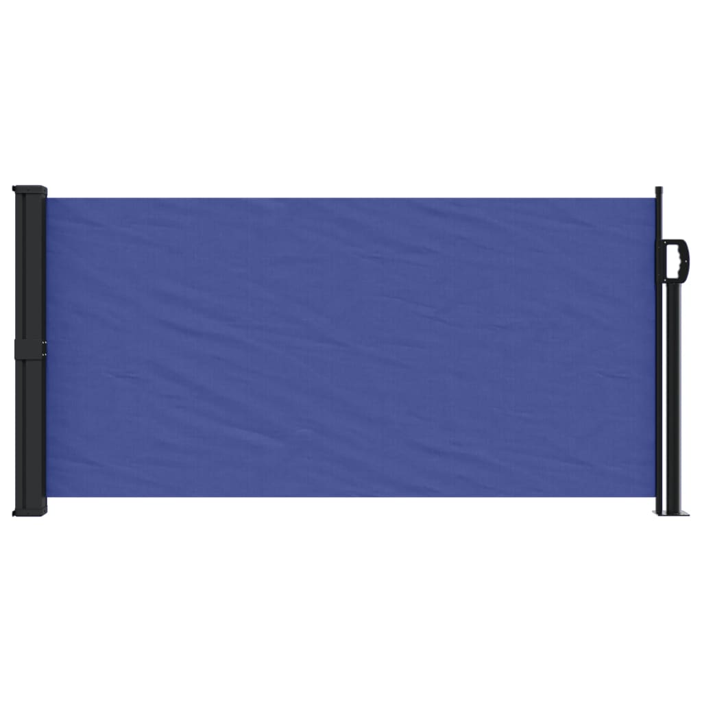 Windscherm uittrekbaar 100x300 cm blauw - AllerleiShop