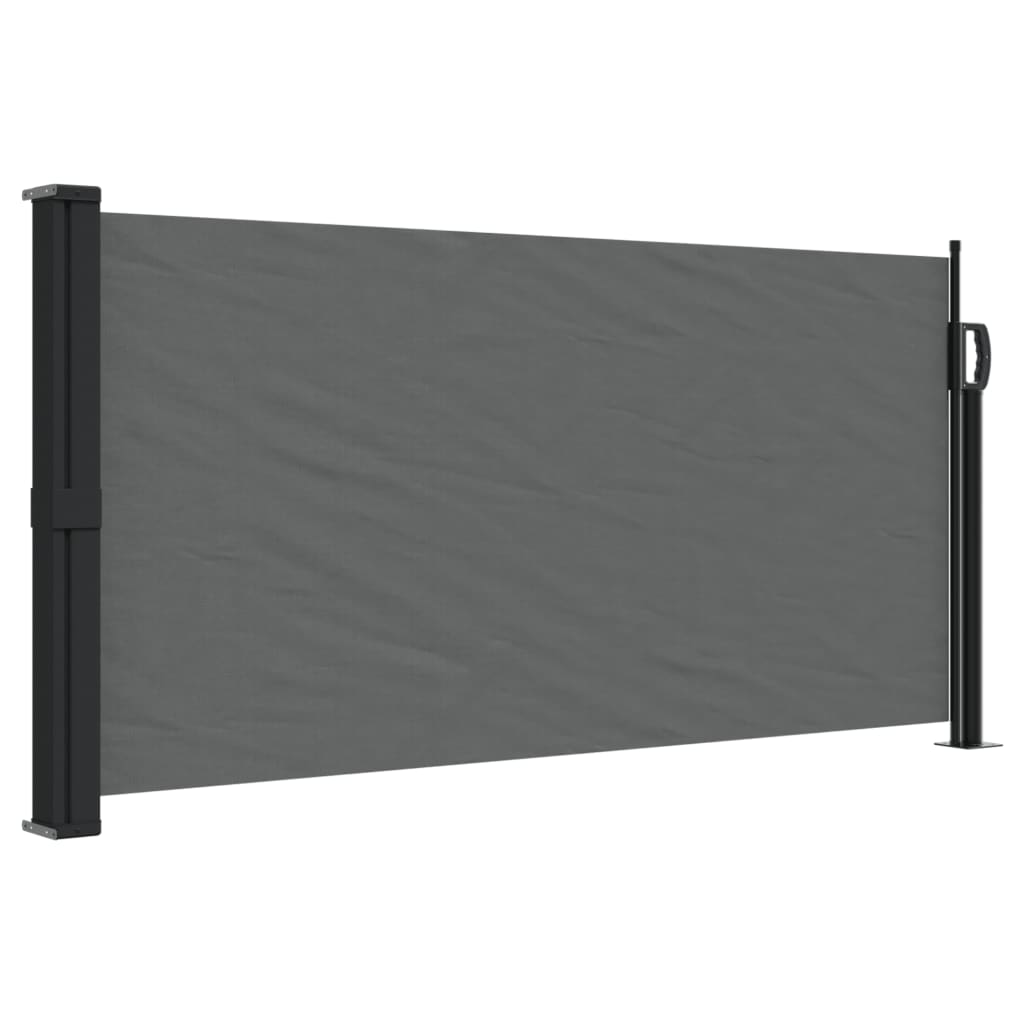 Windscherm uittrekbaar 100x300 cm antracietkleurig - AllerleiShop