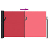 Windscherm uittrekbaar 117x300 cm rood - AllerleiShop