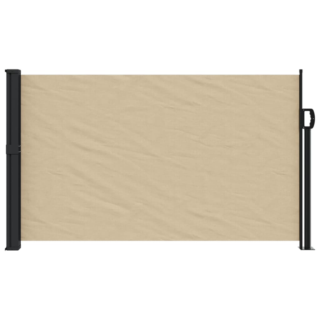 Windscherm uittrekbaar 117x300 cm beige - AllerleiShop