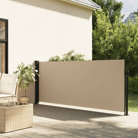 Windscherm uittrekbaar 117x300 cm beige - AllerleiShop