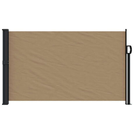 Windscherm uittrekbaar 117x300 cm taupe - AllerleiShop