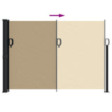 Windscherm uittrekbaar 140x300 cm beige - AllerleiShop