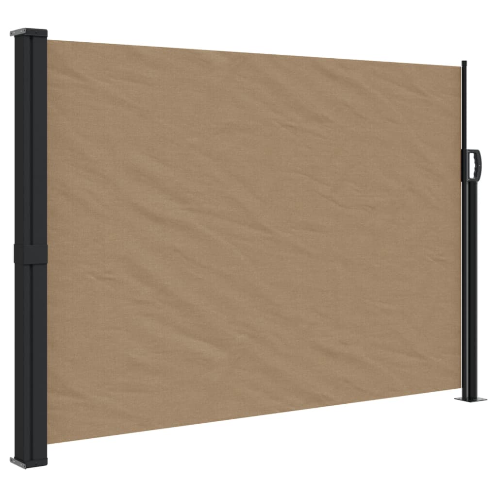 Windscherm uittrekbaar 140x300 cm taupe - AllerleiShop