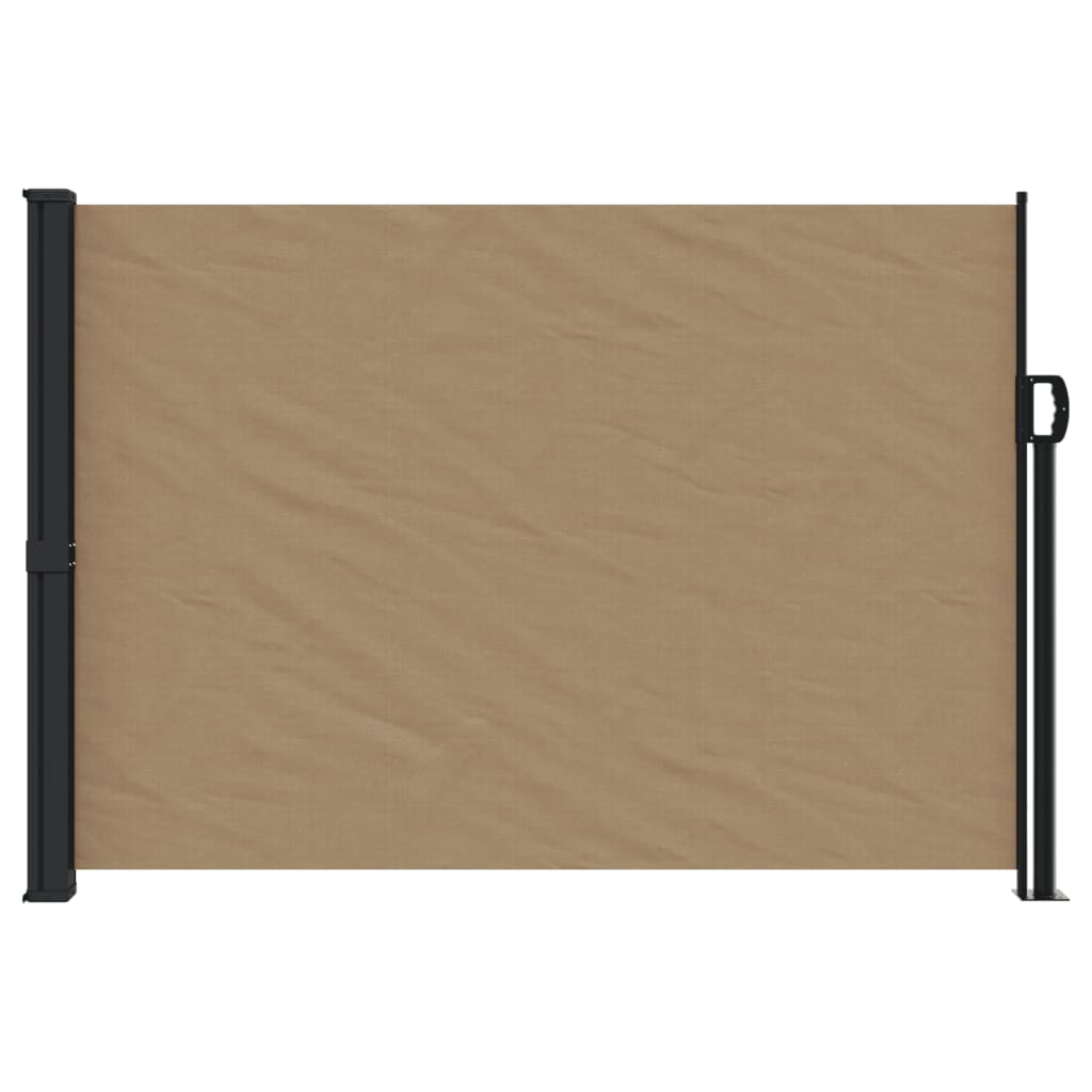 Windscherm uittrekbaar 140x300 cm taupe - AllerleiShop