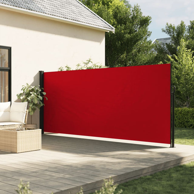 Windscherm uittrekbaar 160x300 cm rood - AllerleiShop