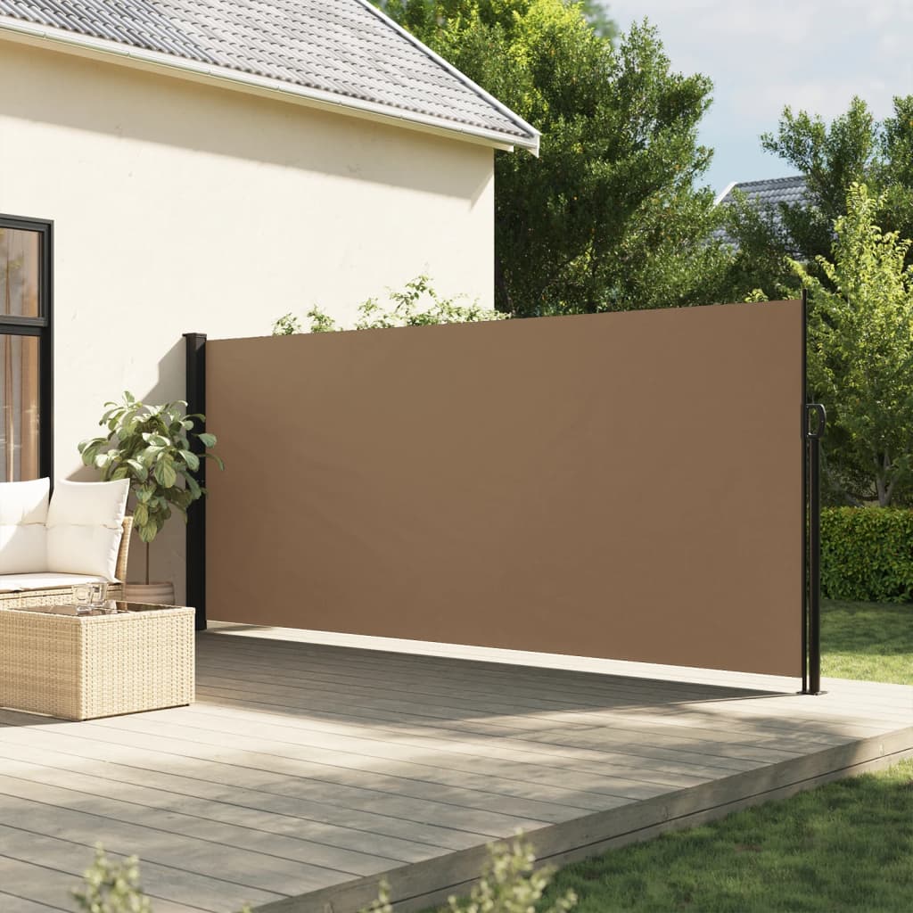 Windscherm uittrekbaar 160x300 cm taupe - AllerleiShop