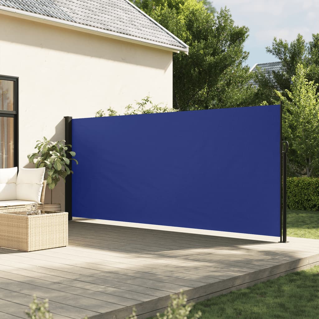 Windscherm uittrekbaar 180x300 cm blauw - AllerleiShop