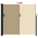 Windscherm uittrekbaar 180x300 cm beige - AllerleiShop