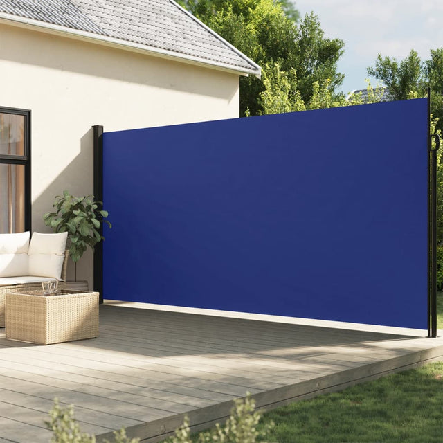 Windscherm uittrekbaar 220x300 cm blauw - AllerleiShop