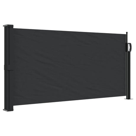 Windscherm uittrekbaar 100x500 cm zwart - AllerleiShop