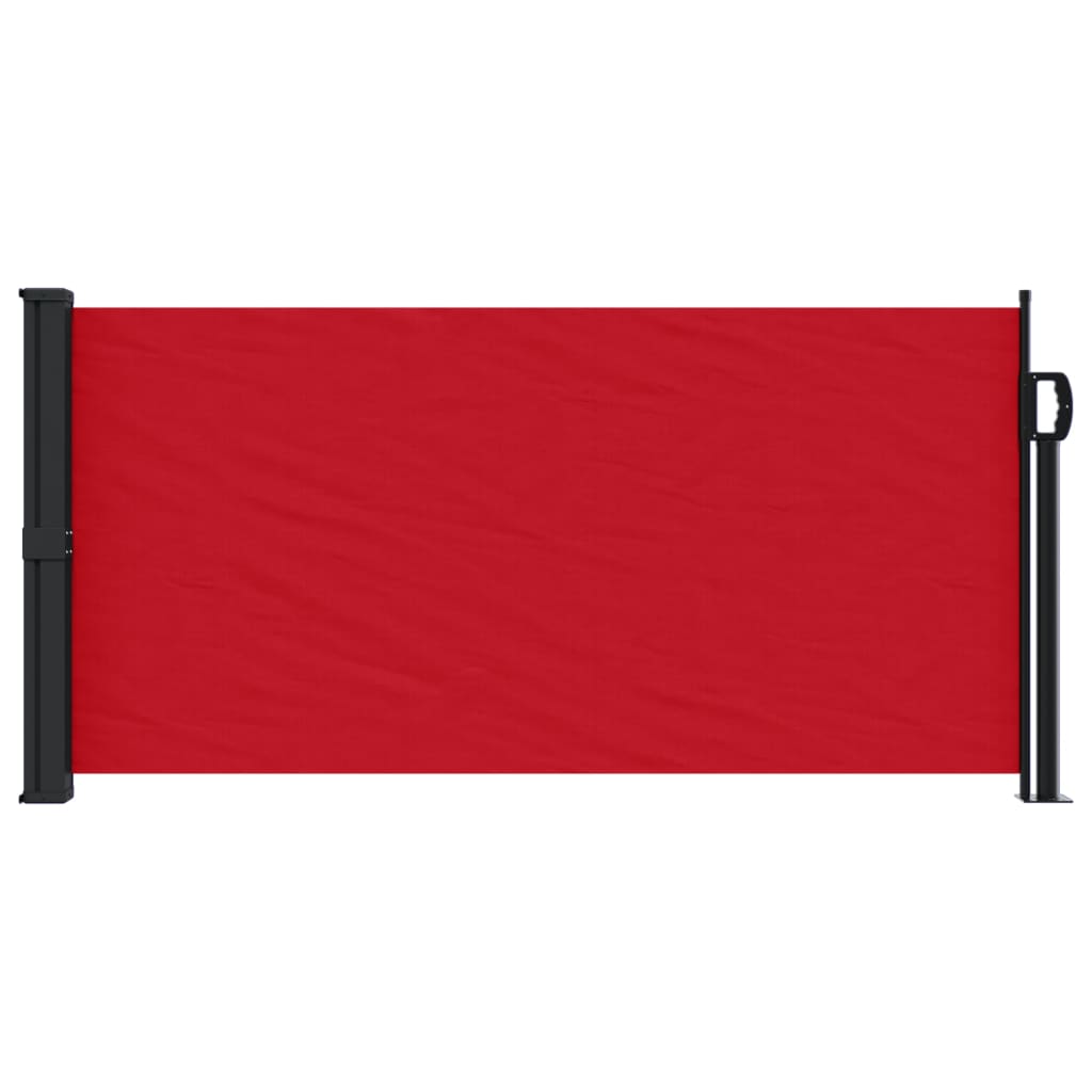 Windscherm uittrekbaar 100x500 cm rood - AllerleiShop