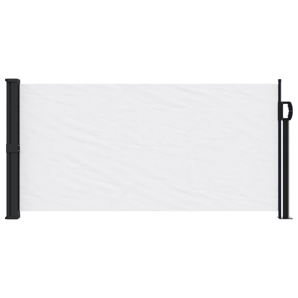 Windscherm uittrekbaar 100x500 cm wit - AllerleiShop