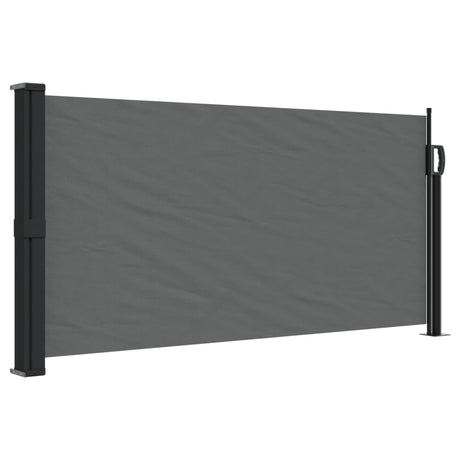 Windscherm uittrekbaar 100x500 cm antracietkleurig - AllerleiShop